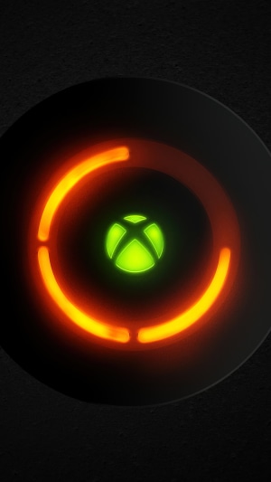 Xbox logo with orange ring