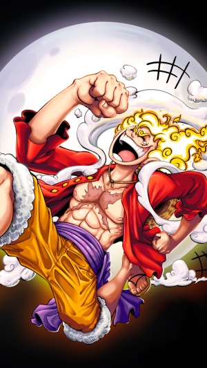 Monkey D. Luffy in Gear 5 from One
