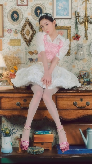 Irene from Red Velvet in a ballet-inspired outfit