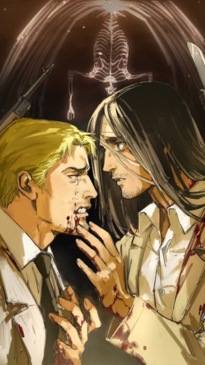 Eren Yeager and Reiner Braun from Attack on Titan