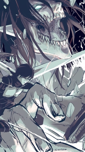 Eren Yeager in Attack on Titan