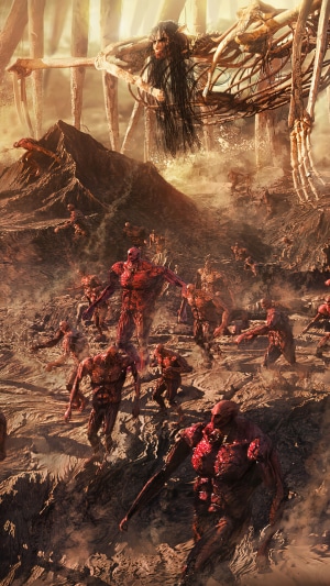 Founding Titan and Troops from Attack on Titan