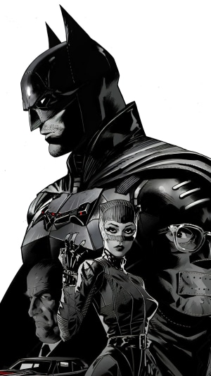 Batman and Catwoman from The Batman (2022)