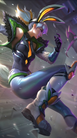 Riven from League of Legends Anima Squad Splash Art