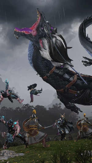 Total Warhammer III Dragon Battle