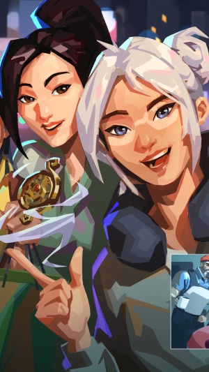Jett and Sage from Valorant