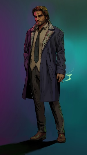 Bigby Wolf from The Wolf Among Us 2