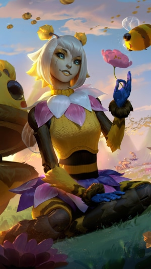 Orianna from League of Legends Bee Skin Splash Art