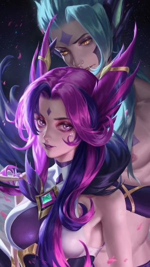 Xayah and Rakan from League of Legends