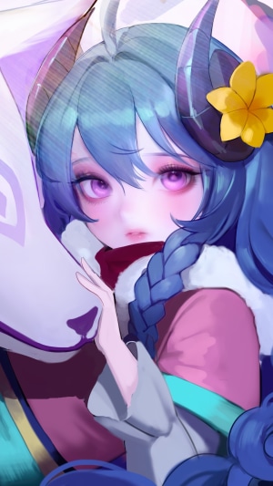 Kindred from League of Legends, Spirit Blossom skin