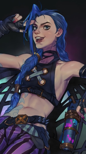 Jinx from Arcane League of Legends