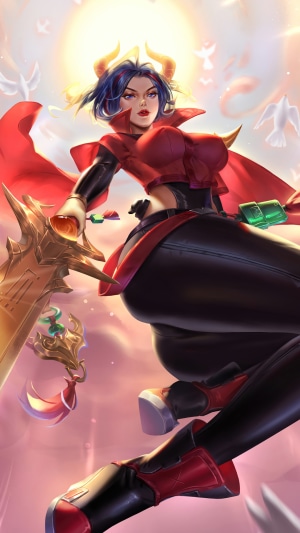 Fiora from League of Legends Lunar Beast Skin