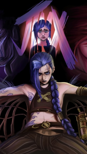 Jinx and Powder from Arcane