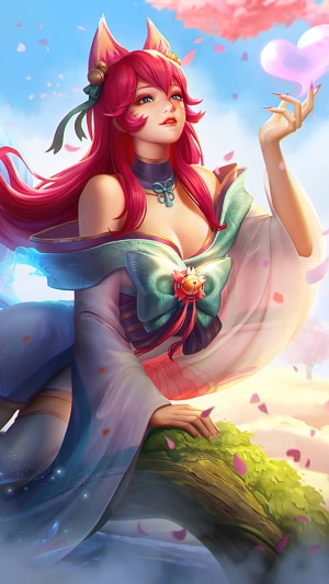 Ahri from League of Legends, Spirit Blossom skin