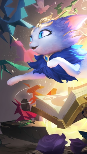 Yuumi from League of Legends and Legends of Runeterra