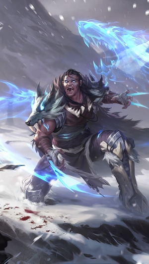 Tryndamere from Legends of Runeterra in the Freljord