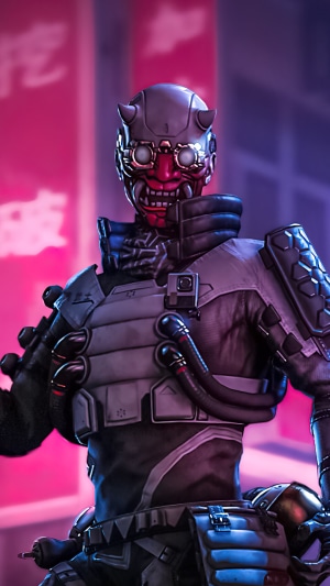 Octane from Apex Legends in futuristic gear