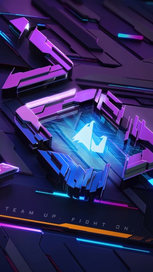 AORUS GIGABYTE Futuristic Digital Art