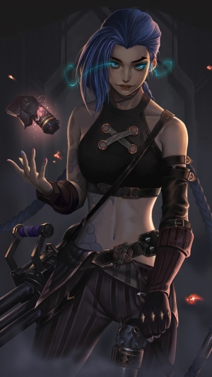 Jinx from Arcane League of Legends