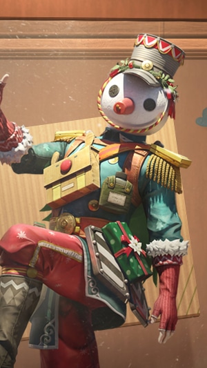 Snowman character in military uniform from PUBG Mobile