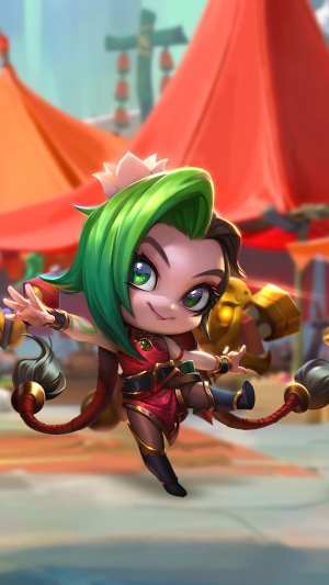 Chibi Firecracker Jinx from Teamfight Tactics