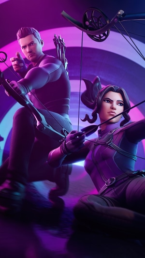 Hawkeye and Kate Bishop from Fortnite