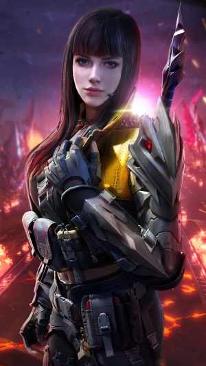 Female character from Call of Duty Mobile in armor