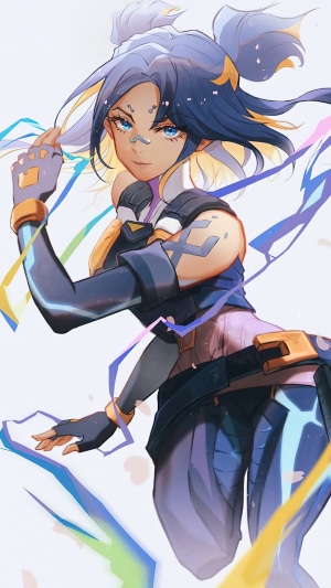 Neon from Valorant Video Game Art