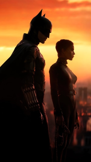 Batman and Catwoman from The Batman (2022)