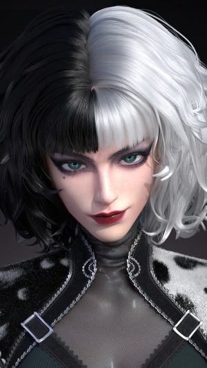 Cruella de Vil from Disney CGI
