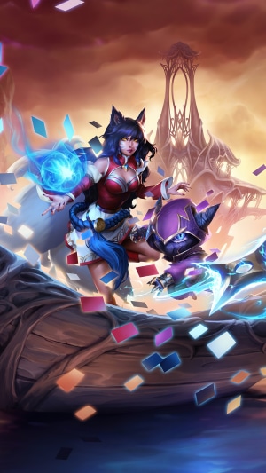 Ahri and Kennen from Legends of Runeterra