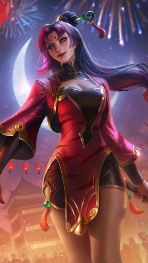 Diana from League of Legends Firecracker Skin