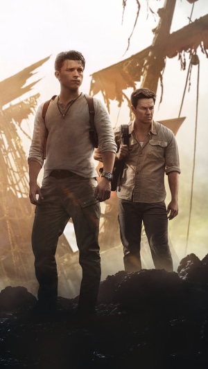 Nathan Drake and Sully from Uncharted