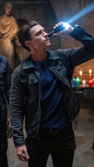 Tom Holland as Nathan Drake in Uncharted