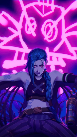 Jinx from Arcane League of Legends