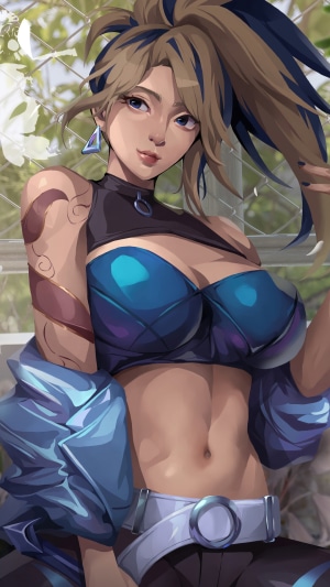 Akali from K/DA in League of Legends