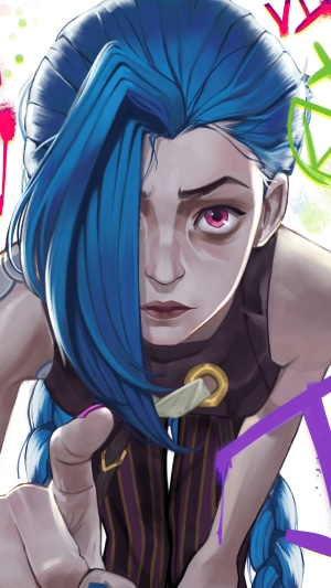 Jinx from Arcane League of Legends