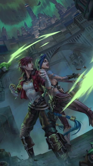 Vi and Jinx from Arcane