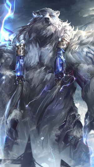 Volibear from League of Legends with Electric Power
