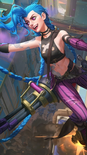 Jinx from Arcane League of Legends