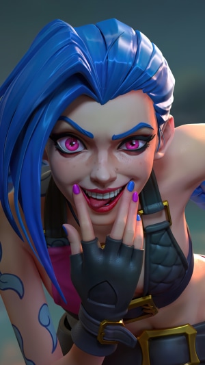 Jinx from Arcane and League of Legends