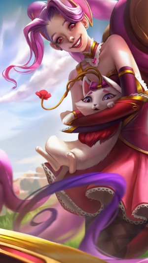Heartseeker Jinx and Yuumi from League of Legends