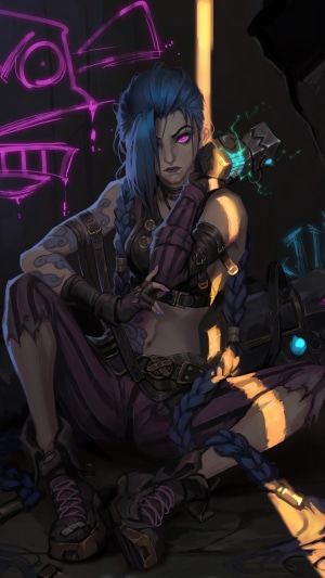 Jinx from Arcane League of Legends