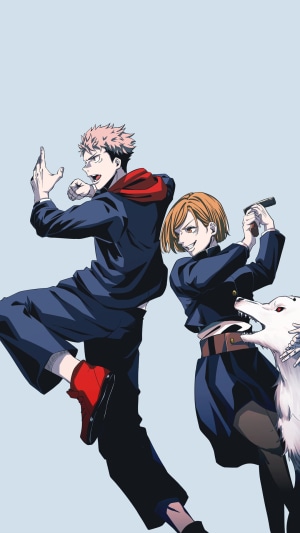 Yuji Itadori and Nobara Kugisaki from Jujutsu Kaisen