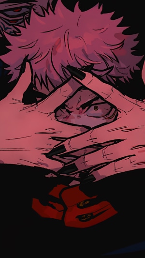 Sukuna from Jujutsu Kaisen Intense Gaze