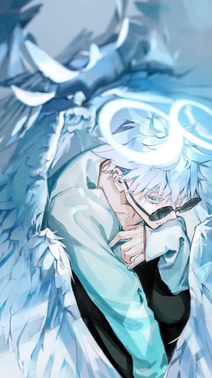 Satoru Gojo from Jujutsu Kaisen as an Angel