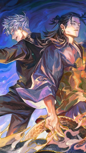 Satoru Gojo and Suguru Geto from Jujutsu Kaisen