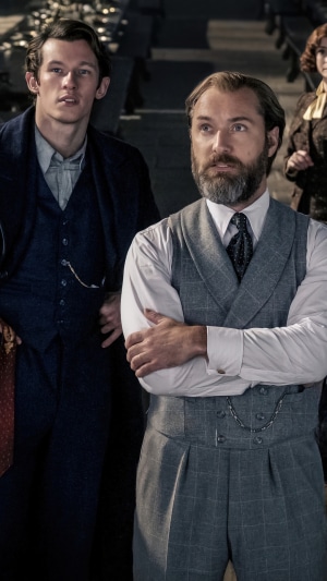 Newt Scamander and Albus Dumbledore from Fantastic Beasts