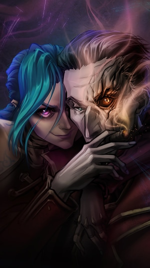 Jinx and Silco from Arcane
