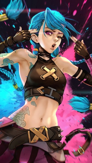 Jinx from Arcane League of Legends
